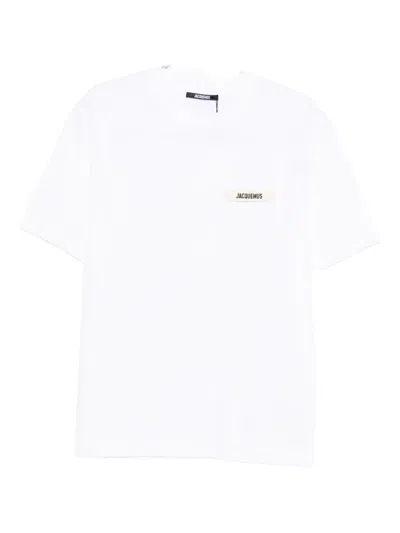 Jacquemus T-shirt Le T-shirt Gros-grain In White