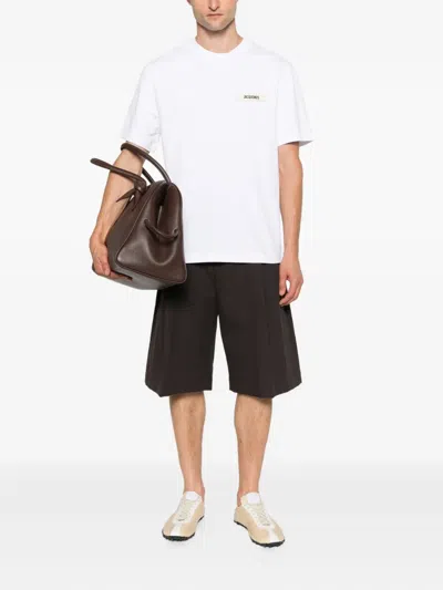 Jacquemus T-shirt Le T-shirt Gros-grain In White