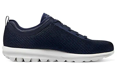 Skechers Go Walk Classic Lace Up 'navy' In Black