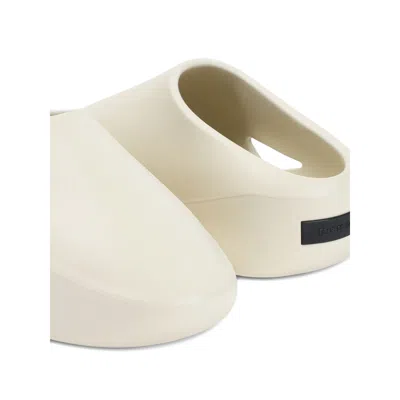 Fear Of God Logo Patch Slip-on Runner Sneakers In White