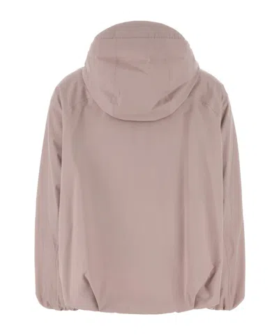 Herno Pink Nylon Jacket In Neutral