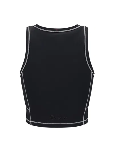 Moncler Grenoble Black Polyamide Elastane Top In Black