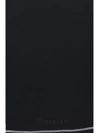 Moncler Grenoble Black Polyamide Elastane Top In Black