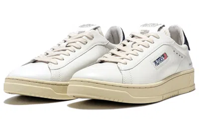 Autry Dallas Leather Low 'white Navy' In Multi
