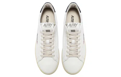Autry Dallas Leather Low 'white Navy' In Multi