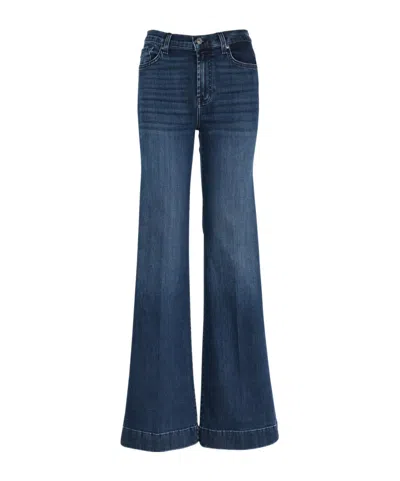 7 For All Mankind Dojo Tailorless Sacramento Kick Flare Jean In Blue