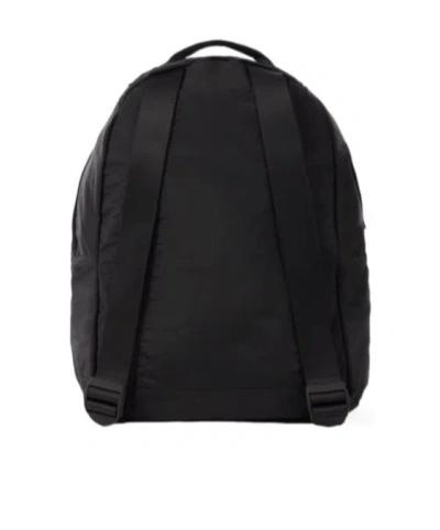 Stone Island Adjustable Strap Logo Backpack With Multiple Pockets