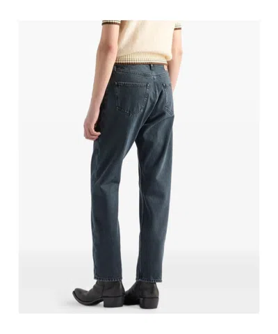 Prada Regular Denim Jeans In Gray