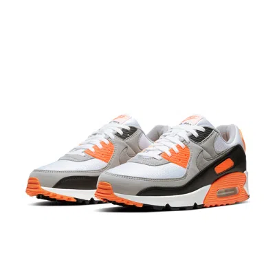 Nike Air Max 90 Summit White Safety Orange Dark Smoke Grey Smoke Grey In Multi