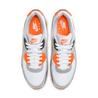 Nike Air Max 90 Summit White Safety Orange Dark Smoke Grey Smoke Grey In Multi