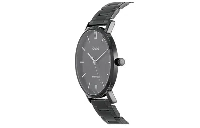 Casio Dress Classic Minimalistic Analog Steel Strap Watch 'black'