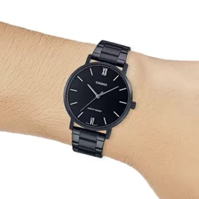 Casio Dress Classic Minimalistic Analog Steel Strap Watch 'black'
