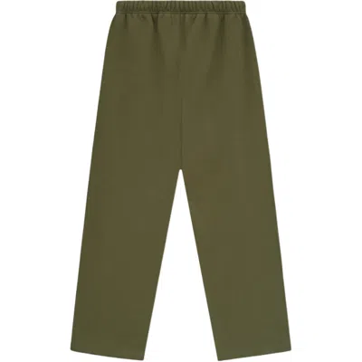 Essentials Fear Of God  Fall24 Back To School Fleece Relaxed Sweatpant 'olive' In Green
