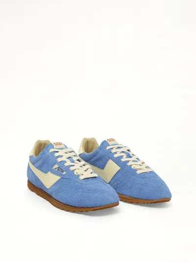 Autry Windspin Sneakers In Suede And Kyoto Leather And Rutabaga