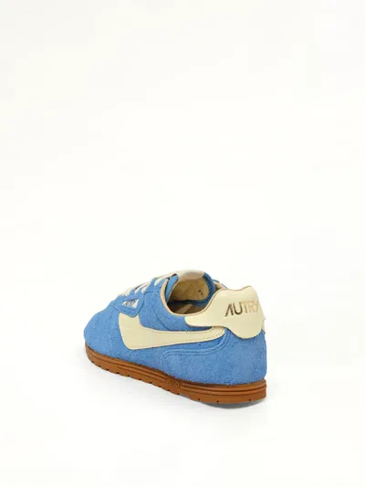 Autry Windspin Sneakers In Suede And Kyoto Leather And Rutabaga