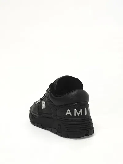 Amiri Black Sneakers With Logo Patch On The Side And Logo Lettering On The Rear In Leather Man