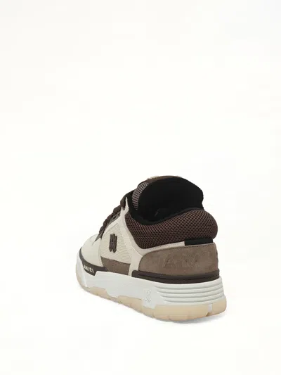 Amiri Brown Low Top Sneakers With Logo Detail On The Side And Mesh Panels
