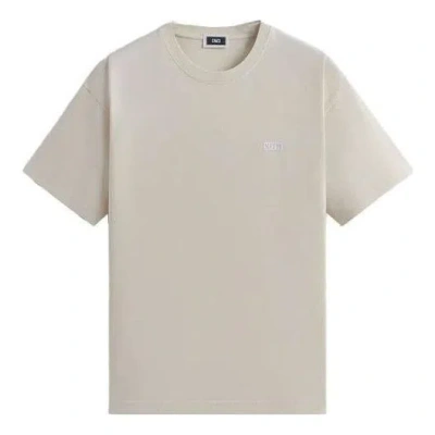 Kith Logo-embroidery T-shirt In Neutral