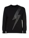 NEIL BARRETT Neil Barrett Lightning Bolt Sweatshirt,PBJS127CB512C01