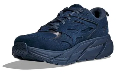 Hoka One One Clifton L Suede 'outer Space' In Black