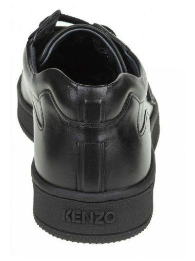Shop Kenzo Sneakers "tennix" Black Leather