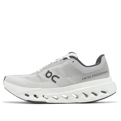 On (wmns)  Running Cloudsurfer Next Wide 'glacier White' In Gray