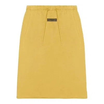 Essentials (wmns) Fear Of God  Ss23 Midi Skirt 'light Tuscan' In Yellow