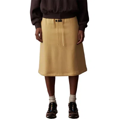 Essentials (wmns) Fear Of God  Ss23 Midi Skirt 'light Tuscan' In Yellow