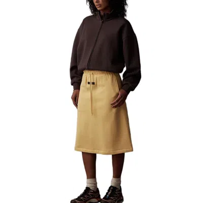 Essentials (wmns) Fear Of God  Ss23 Midi Skirt 'light Tuscan' In Yellow