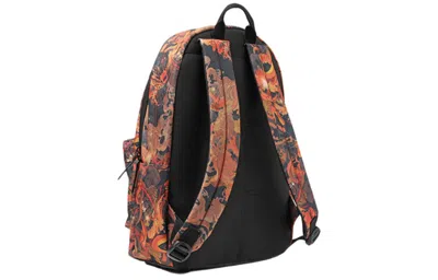 Li-ning Badfive Graphic Backpack 'orange Black' In Multi