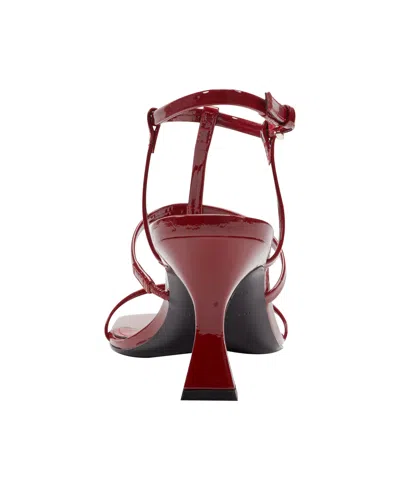 Marc Fisher Ltd Women's Dennie Caged Tapered Heel Sandals In Red