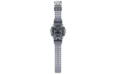 Casio G-shock Analog-digital Translucent Grey' In Black