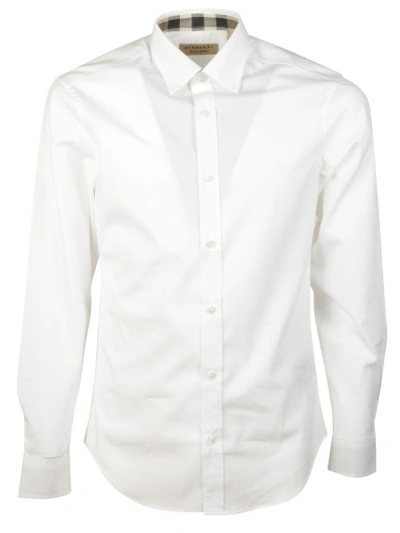 Shop Burberry Logo Shirt In White