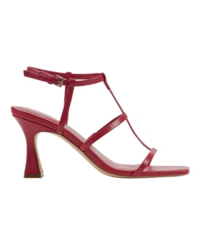 Marc Fisher Ltd Dennie Ankle Strap Sandal In Red