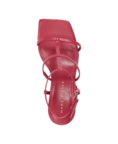 Marc Fisher Ltd Dennie Ankle Strap Sandal In Red