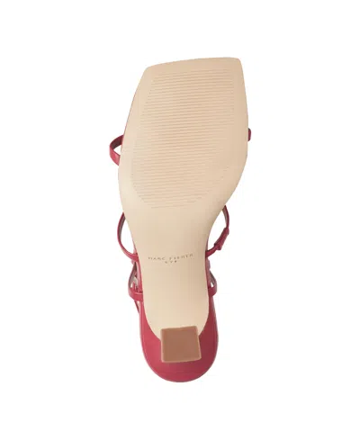 Marc Fisher Ltd Dennie Ankle Strap Sandal In Red