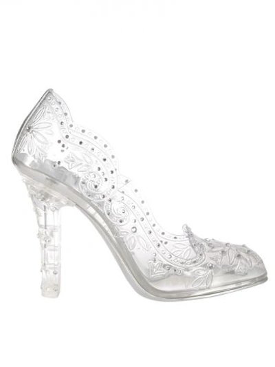 Shop Dolce & Gabbana Cinderella Transparent Pumps In Trasparente