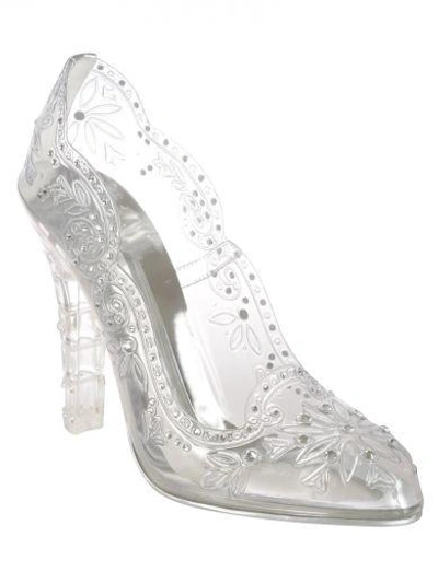 Dolce & Gabbana Dolce And Gabbana Silver Crystal Cinderella Pumps In Trasparente