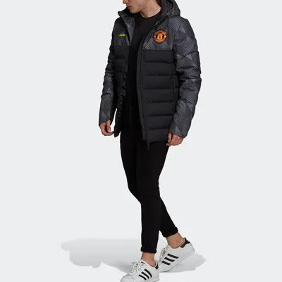 Adidas Originals Adidas Manchester United Soccer Down Feather Jacket 'black'