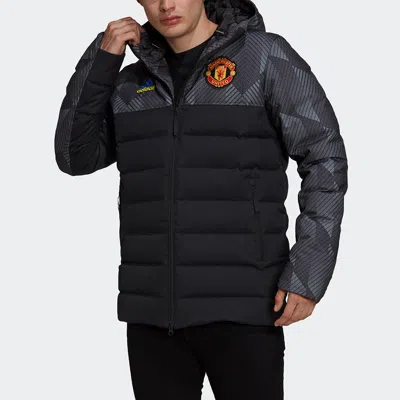 Adidas Originals Adidas Manchester United Soccer Down Feather Jacket 'black'