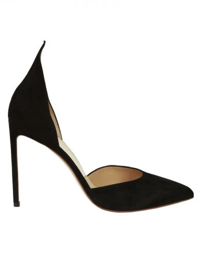 Shop Francesco Russo Leather Pumps In Nero