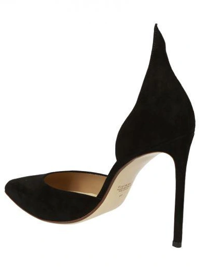 Shop Francesco Russo Leather Pumps In Nero