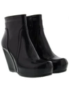 RICK OWENS Rick Owens Classic Zip Wedge Ankle Boots,RP16F2800LAL09
