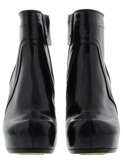 Shop Rick Owens Classic Zip Wedge Ankle Boots In Black