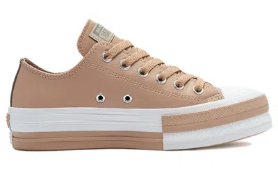 Converse (wmns)  Ctas Double Stack Lift Ox Salt Pink In Nude