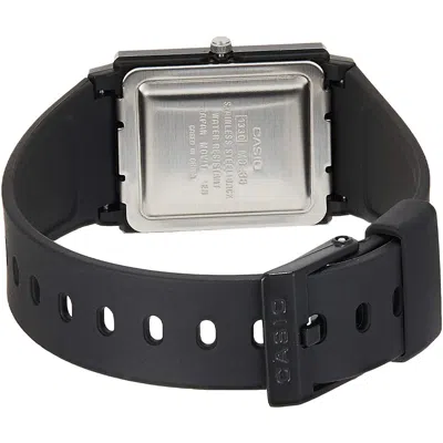 Casio Quartz Waterproof White Dialblack Strap Mens Whiteblack Analog