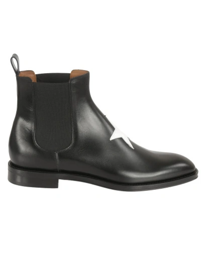 Shop Givenchy Chelsea Star Ankle Boots In Black