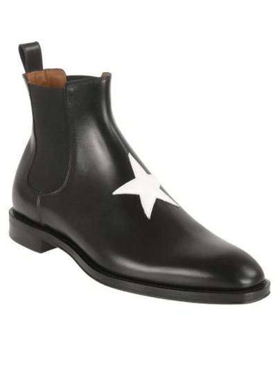 Shop Givenchy Chelsea Star Ankle Boots In Black