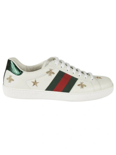Shop Gucci New Ace Sneakers In White