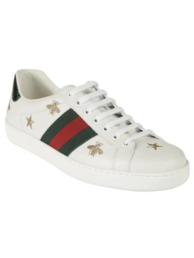 Shop Gucci New Ace Sneakers In White